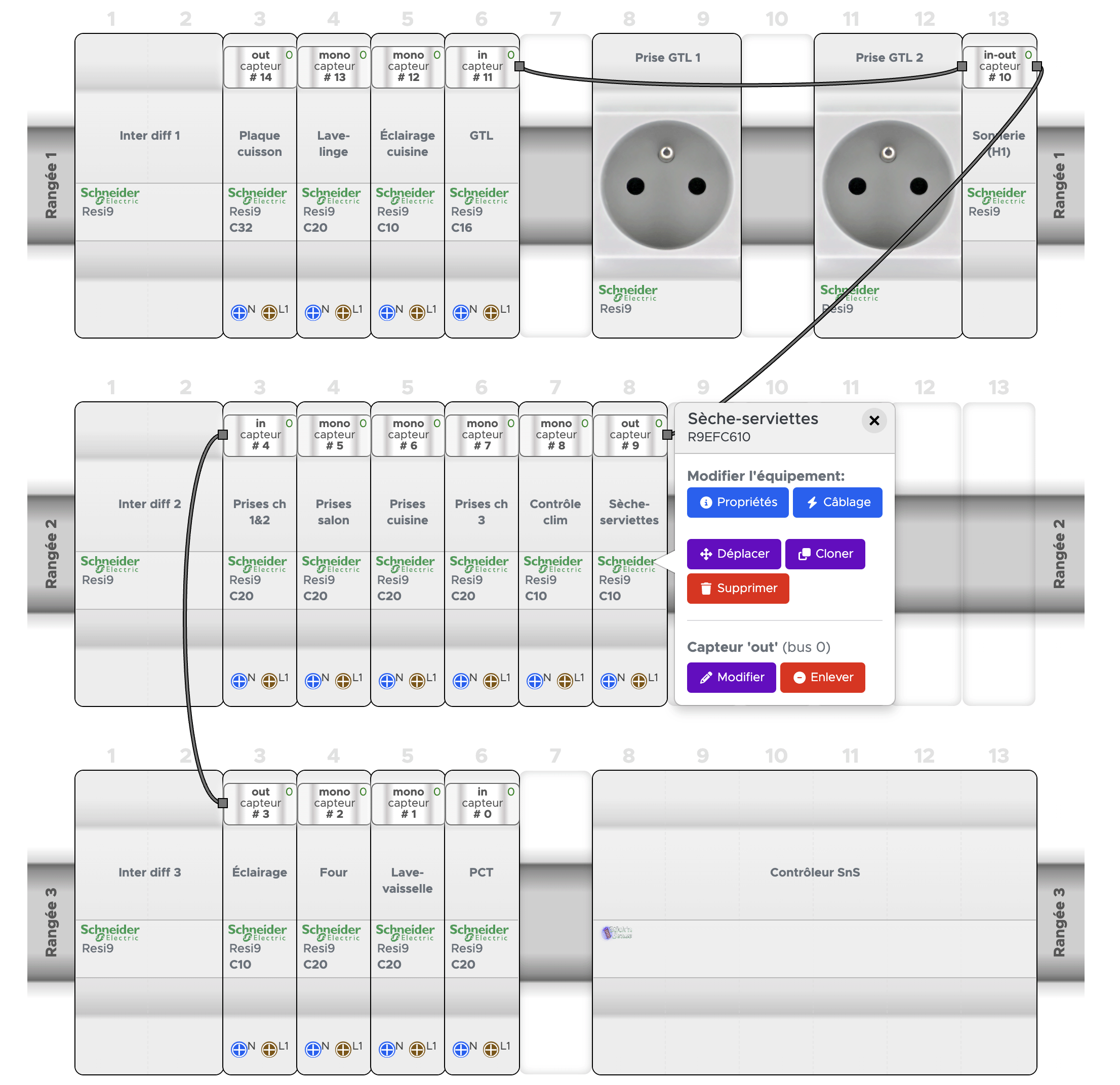 Installation tool - Panelboard modelization